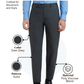 Park Avenue Men Grey Smart Fit Solid Trouser