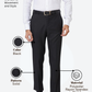 Park Avenue Men Black Smart Fit Solid Trouser