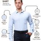 Park Avenue Men Blue Slim Fit Structure Formal Shirt