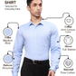 Park Avenue Men Blue Slim Fit Structure Formal Shirt