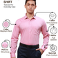Park Avenue Men Pink Slim Fit Structure Formal Shirt