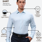 Raymond Men Blue Slim Fit Structure Formal Shirt