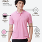 Raymond Men Red Contemporary Fit Solid Polo Neck Collar T-Shirt