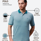 Park Avenue Men Green Slim Fit Two Tone Polo Neck Collar T-Shirt