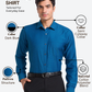 Park Avenue Men Blue Slim Fit Structure Formal Shirt