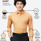 Raymond Men Yellow Slim Fit Structure Formal Shirt