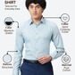 Raymond Men Green Slim Fit Structure Formal Shirt