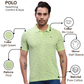 Parx Men Green Regular Fit Printed Polo Neck Collar T-Shirt