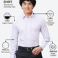 Raymond Men Violet Slim Fit Structure Formal Shirt