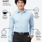 Raymond Men Blue Slim Fit Structure Formal Shirt