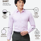 Raymond Men Purple Slim Fit Structure Formal Shirt