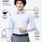 Raymond Men Blue Slim Fit Structure Formal Shirt