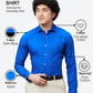 Park Avenue Men Blue Slim Fit Solid Casual Shirt
