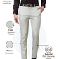 Raymond Men Fawn Slim Fit Structure Trouser