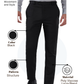 Raymond Men Black Slim Fit Structure Trouser