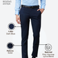 Raymond Men Blue Slim Fit Solid Trouser