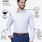 Raymond Men Blue Slim Fit Structure Formal Shirt
