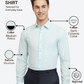 Raymond Men Blue Slim Fit Structure Formal Shirt