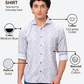 Park Avenue Men Blue Slim Fit Solid Casual Shirt