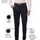 Raymond Men Black Slim Fit Structure Trouser