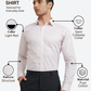 Raymond Men Pink Slim Fit Structure Formal Shirt