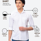 Park Avenue Men White Slim Fit Solid Casual Shirt