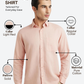 Raymond Men Red Slim Fit Solid Casual Shirt