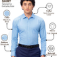 Park Avenue Men Blue Slim Fit Structure Formal Shirt