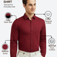 Raymond Men Red Slim Fit Solid Casual Shirt