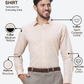 Raymond Men Yellow Slim Fit Structure Formal Shirt
