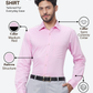 Raymond Men Pink Slim Fit Structure Formal Shirt