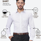 Raymond Men White Slim Fit Structure Formal Shirt