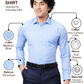 Park Avenue Men Blue Slim Fit Self Design Formal Shirt