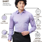 Park Avenue Men Violet Slim Fit Self Design Formal Shirt