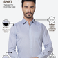 Raymond Men Grey Regular Fit Structure Formal Shirt