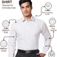 Raymond Men Grey Slim Fit Stripe Formal Shirt