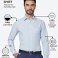 Raymond Men Blue Slim Fit Structure Formal Shirt