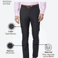 Raymond Men Brown Slim Fit Structure Trouser