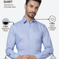 Raymond Men Blue Slim Fit Structure Formal Shirt