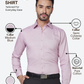 Raymond Men Purple Slim Fit Structure Formal Shirt