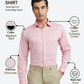 Raymond Men Pink Slim Fit Structure Formal Shirt