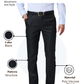 Raymond Men Black Slim Fit Structure Trouser