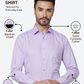 Raymond Men Violet Slim Fit Structure Formal Shirt
