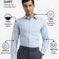 Raymond Men Blue Slim Fit Structure Formal Shirt