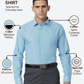 Raymond Men Blue Slim Fit Structure Formal Shirt