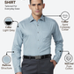 Raymond Men Grey Slim Fit Structure Formal Shirt