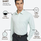Raymond Men Green Slim Fit Structure Formal Shirt