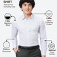 Raymond Men White Slim Fit Structure Formal Shirt