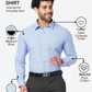Raymond Men Blue Slim Fit Structure Formal Shirt