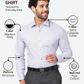 Raymond Men Grey Slim Fit Structure Formal Shirt